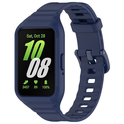For Samsung Galaxy Fit 3 Integrated TPU Watch Band, Red, Black, White, Orange, Beige, Pink, Cyan, Sky Blue, Dark Green, Dark Blue, Green, Purple