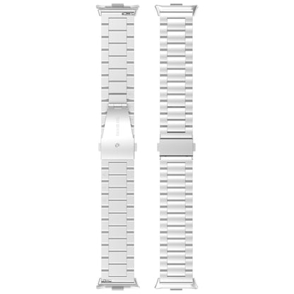 Three Bead Stainless Steel Metal Watch Band, For Xiaomi Band 10 Pro / Band 9 Pro / Band 8 Pro, For Redmi Watch 6 / Watch 5 / Watch 4