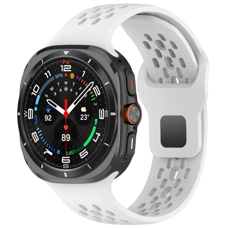 Reverse Buckle Silicone Breathable Watch Band, For Samsung Galaxy Watch Ultra 47mm / Ultra 2025