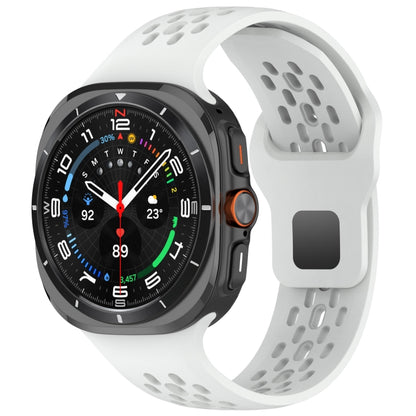 Reverse Buckle Silicone Breathable Watch Band, For Samsung Galaxy Watch Ultra 47mm / Ultra 2025