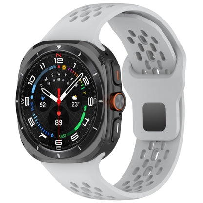Reverse Buckle Silicone Breathable Watch Band, For Samsung Galaxy Watch Ultra 47mm / Ultra 2025