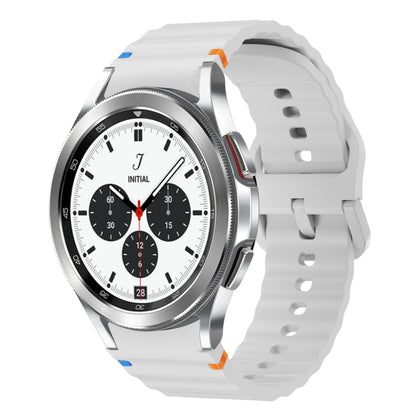 Wave Pattern Stitched Silicone Watch Band, For Samsung Galaxy Watch 5 Pro, For Samsung Galaxy Watch 4 40 / 44mm, For Samsung Galaxy Watch 4 Classic 42 / 46mm, For Samsung Galaxy Watch3 41mm