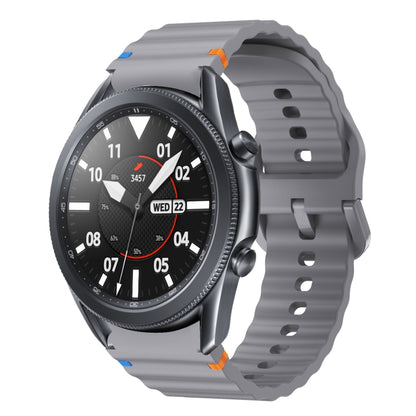 Wave Pattern Stitched Silicone Watch Band, For Samsung Galaxy Watch 5 Pro, For Samsung Galaxy Watch 4 40 / 44mm, For Samsung Galaxy Watch 4 Classic 42 / 46mm, For Samsung Galaxy Watch3 41mm