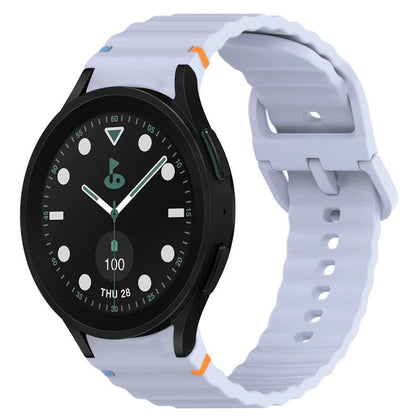 Wavy Grain Stitched Quick Release Silicone Watch Band, For Samsung Galaxy Watch 5 Golf Edition, For Samsung Galaxy Watch 5  44mm, For Samsung Galaxy Watch 5 Pro  45mm, For Samsung Galaxy Watch 5  40mm
