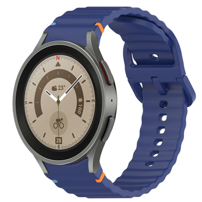 Wavy Grain Stitched Quick Release Silicone Watch Band, For Samsung Galaxy Watch 5 Golf Edition, For Samsung Galaxy Watch 5  44mm, For Samsung Galaxy Watch 5 Pro  45mm, For Samsung Galaxy Watch 5  40mm