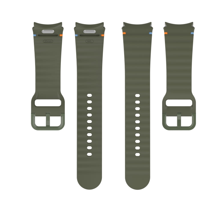 Wavy Grain Stitched Quick Release Silicone Watch Band, For Samsung Galaxy Watch 5 Golf Edition, For Samsung Galaxy Watch 5  44mm, For Samsung Galaxy Watch 5 Pro  45mm, For Samsung Galaxy Watch 5  40mm