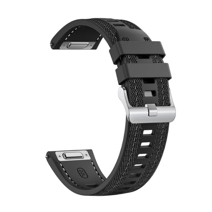 Push Connector 22mm Hybrid Nylon Silicone Watch Band, For Redmi Watch 5 Active / Watch 5 Lite