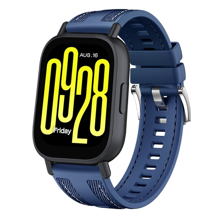 Push Connector 22mm Hybrid Nylon Silicone Watch Band, For Redmi Watch 5 Active / Watch 5 Lite