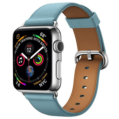 Classic Button Leather Wrist Strap Watch Band for Apple Watch Series 3 & 2 & 1  38mm
