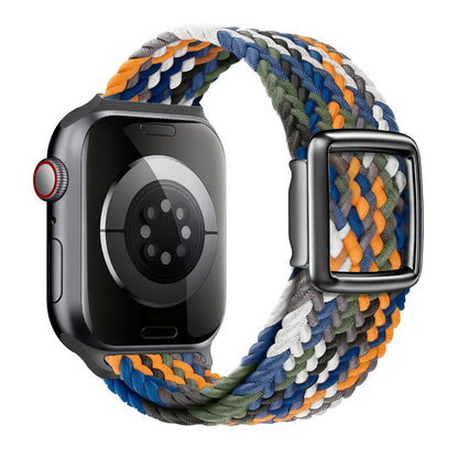 Modern Style Magnetic Buckle Woven Nylon Watch Band, For Apple Watch 46mm / 49mm / 45mm / 44mm, For Apple Watch 42mm / 41mm / 40mm / 38mm