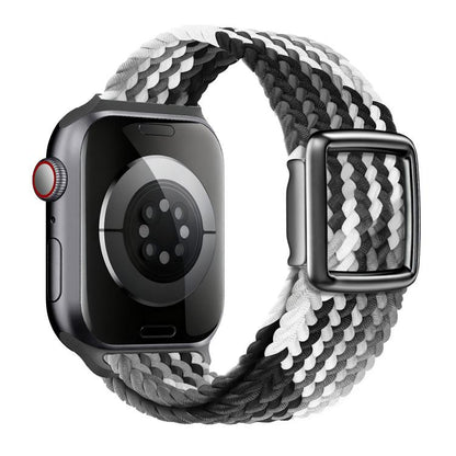 Modern Style Magnetic Buckle Woven Nylon Watch Band, For Apple Watch 46mm / 49mm / 45mm / 44mm, For Apple Watch 42mm / 41mm / 40mm / 38mm