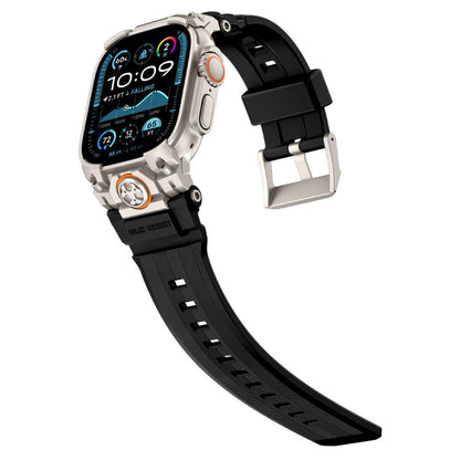 Metal Customised Armour Silicone Watch Band, For Apple Watch Ultra 3 / 2 / 1 49mm