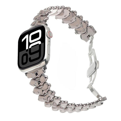 Dragon Spine Butterfly Clasp Zinc Alloy Watch Band, For Apple Watch 46mm / 49mm / 45mm / 44mm, For Apple Watch 42mm / 41mm / 40mm / 38mm