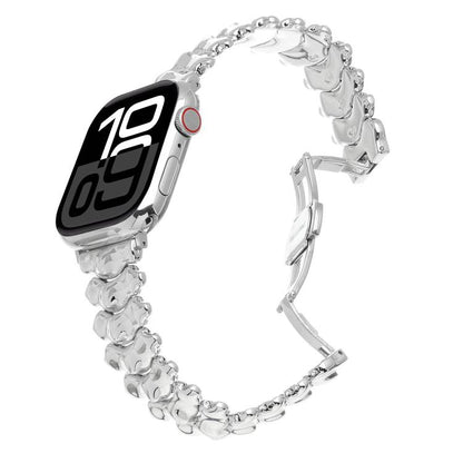 Dragon Spine Butterfly Clasp Zinc Alloy Watch Band, For Apple Watch 46mm / 49mm / 45mm / 44mm, For Apple Watch 42mm / 41mm / 40mm / 38mm