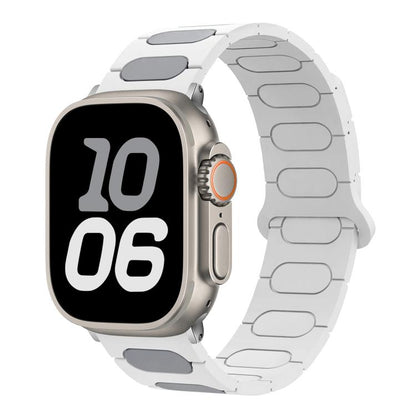 Oval Magnetic Silicone Watch Band, For Apple Watch 46mm / 49mm / 45mm / 44mm, For Apple Watch 42mm / 41mm / 40mm / 38mm