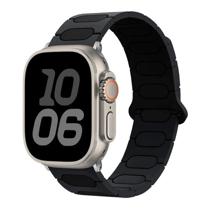 Oval Magnetic Silicone Watch Band, For Apple Watch 46mm / 49mm / 45mm / 44mm, For Apple Watch 42mm / 41mm / 40mm / 38mm