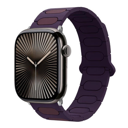 Oval Magnetic Silicone Watch Band, For Apple Watch 46mm / 49mm / 45mm / 44mm, For Apple Watch 42mm / 41mm / 40mm / 38mm