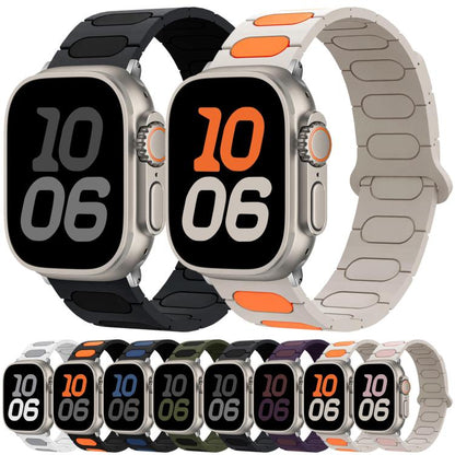Oval Magnetic Silicone Watch Band, For Apple Watch 46mm / 49mm / 45mm / 44mm, For Apple Watch 42mm / 41mm / 40mm / 38mm