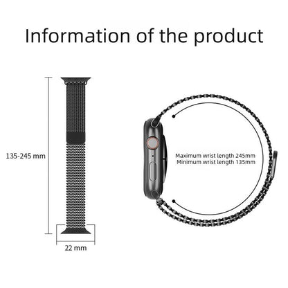 Molecular Arrangement Magnetic Stainless Steel Watch Band, For Apple Watch 46mm / 49mm / 45mm / 44mm, For Apple Watch 42mm / 41mm / 40mm / 38mm