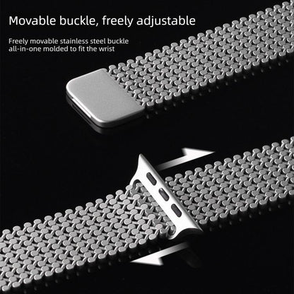 Molecular Arrangement Magnetic Stainless Steel Watch Band, For Apple Watch 46mm / 49mm / 45mm / 44mm, For Apple Watch 42mm / 41mm / 40mm / 38mm
