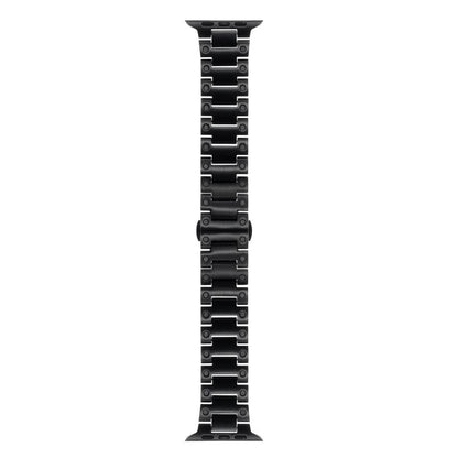 Mechanical-Style Butterfly Clasp Metal Watch Band, For Apple Watch 46mm / 49mm / 45mm / 44mm, For Apple Watch 42mm / 41mm / 40mm / 38mm