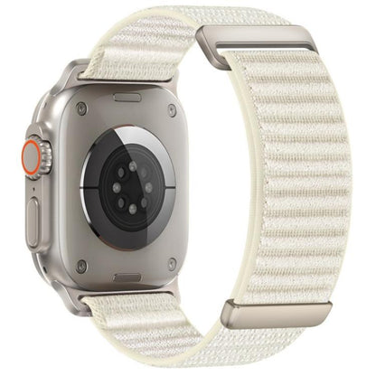 Two-section Mountain Pattern Hook And Loop Fastener Nylon Watch Band, For Apple Watch 46mm / 49mm / 45mm / 44mm, For Apple Watch 42mm / 41mm / 40mm / 38mm