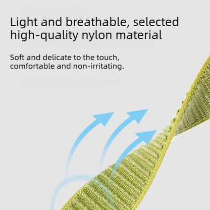 Two-section Mountain Pattern Hook And Loop Fastener Nylon Watch Band, For Apple Watch 46mm / 49mm / 45mm / 44mm, For Apple Watch 42mm / 41mm / 40mm / 38mm