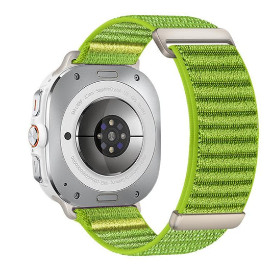 Two-section Mountain Pattern Hook And Loop Fastener Nylon Watch Band, For Samsung Galaxy Watch Ultra 47mm / Ultra 2025