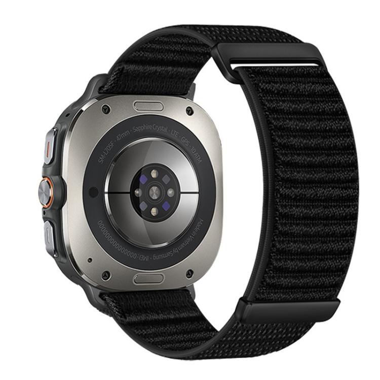 Two-section Mountain Pattern Hook And Loop Fastener Nylon Watch Band, For Samsung Galaxy Watch Ultra 47mm / Ultra 2025