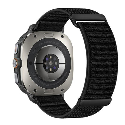Two-section Mountain Pattern Hook And Loop Fastener Nylon Watch Band, For Samsung Galaxy Watch Ultra 47mm / Ultra 2025