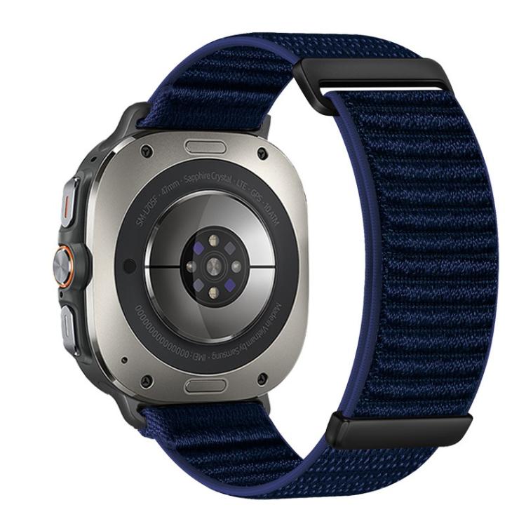 Two-section Mountain Pattern Hook And Loop Fastener Nylon Watch Band, For Samsung Galaxy Watch Ultra 47mm / Ultra 2025