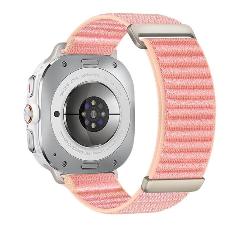 Two-section Mountain Pattern Hook And Loop Fastener Nylon Watch Band, For Samsung Galaxy Watch Ultra 47mm / Ultra 2025