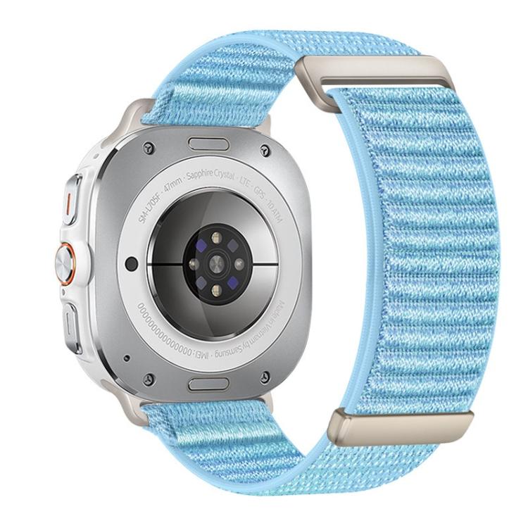Two-section Mountain Pattern Hook And Loop Fastener Nylon Watch Band, For Samsung Galaxy Watch Ultra 47mm / Ultra 2025