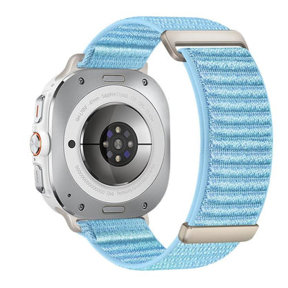 Two-section Mountain Pattern Hook And Loop Fastener Nylon Watch Band, For Samsung Galaxy Watch Ultra 47mm / Ultra 2025