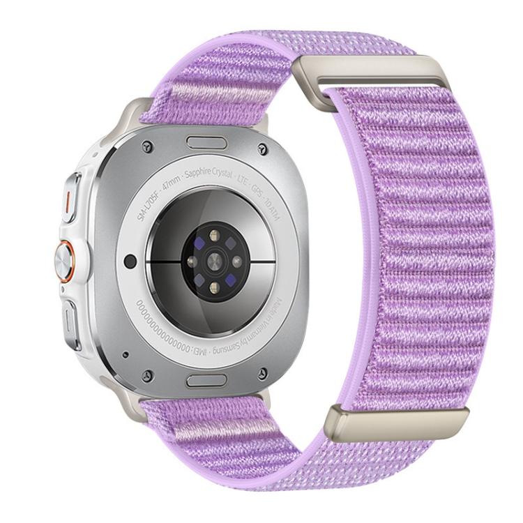 Two-section Mountain Pattern Hook And Loop Fastener Nylon Watch Band, For Samsung Galaxy Watch Ultra 47mm / Ultra 2025