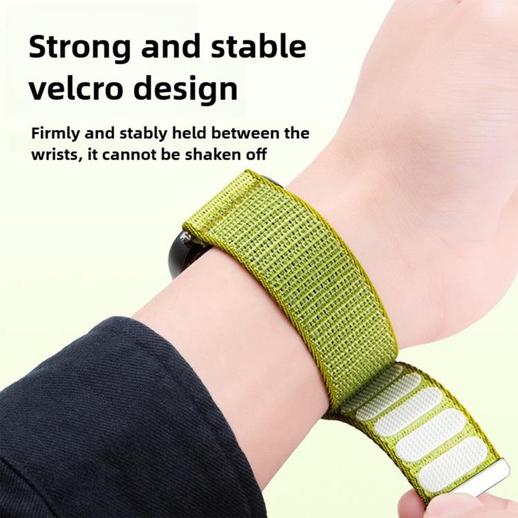 Two-section Mountain Pattern Hook And Loop Fastener Nylon Watch Band, For Samsung Galaxy Watch Ultra 47mm / Ultra 2025
