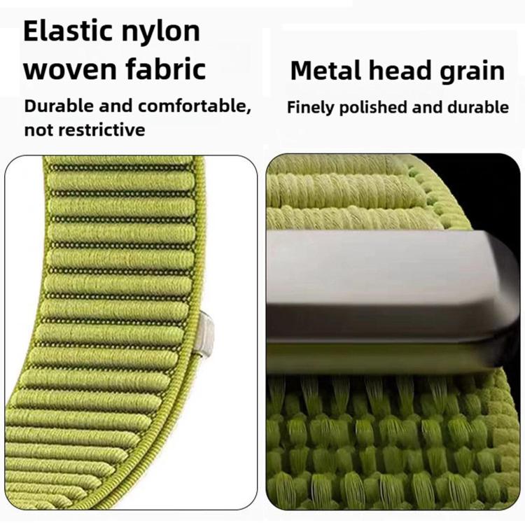 Two-section Mountain Pattern Hook And Loop Fastener Nylon Watch Band, For Samsung Galaxy Watch Ultra 47mm / Ultra 2025