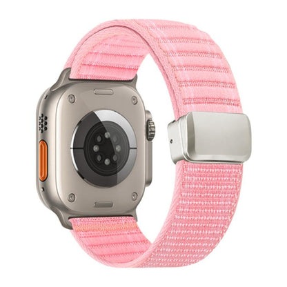 Magnetic Buckle Wave Pattern Nylon Watch Band, For Apple Watch 46mm / 49mm / 45mm / 44mm, For Apple Watch 42mm / 41mm / 40mm / 38mm