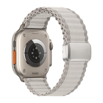 Off Road Magnetic Buckle Braided Nylon Loop Watch Band, For Apple Watch 46mm / 49mm / 45mm / 44mm, For Apple Watch 42mm / 41mm / 40mm / 38mm