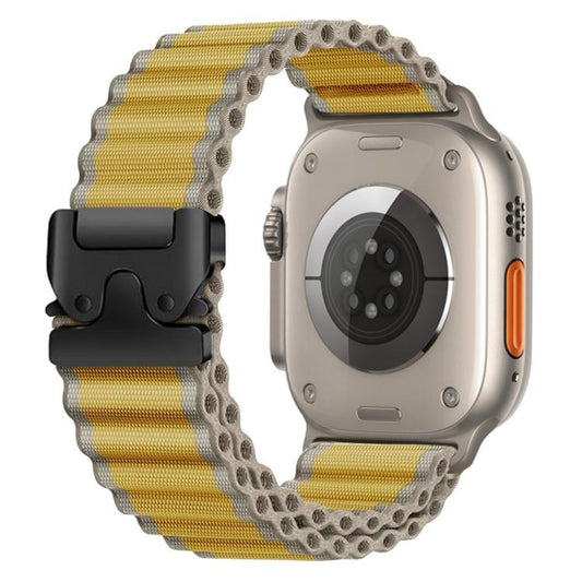 Parachute Buckle Off Road Wide Ribbed Nylon Watch Band, For Apple Watch 46mm / 49mm / 45mm / 44mm, For Apple Watch 42mm / 41mm / 40mm / 38mm
