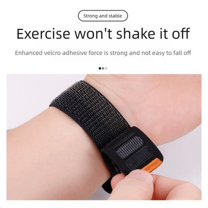 Press Button Wave Texture Nylon Hook And Loop Fastener Watch Band, For Samsung Galaxy Watch FE / 7 / 6 / 5 / 4