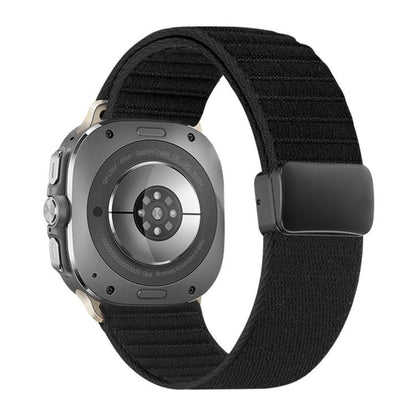 Magnetic Buckle Wave Pattern Nylon Watch Band, For Samsung Galaxy Watch Ultra 47mm / Ultra 2025