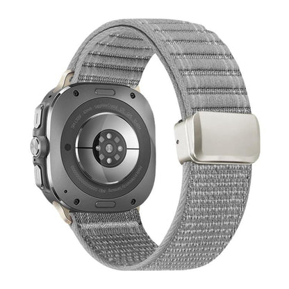 Magnetic Buckle Wave Pattern Nylon Watch Band, For Samsung Galaxy Watch Ultra 47mm / Ultra 2025