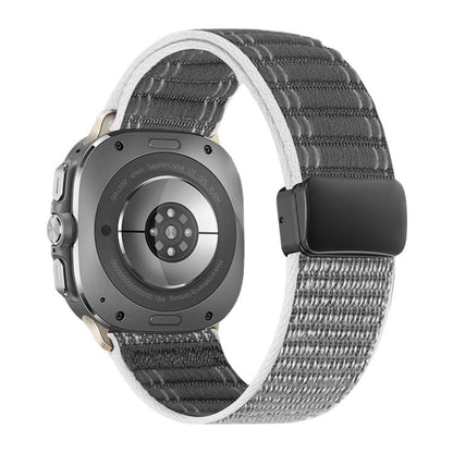 Magnetic Buckle Wave Pattern Nylon Watch Band, For Samsung Galaxy Watch Ultra 47mm / Ultra 2025