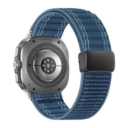 Magnetic Buckle Wave Pattern Nylon Watch Band, For Samsung Galaxy Watch Ultra 47mm / Ultra 2025