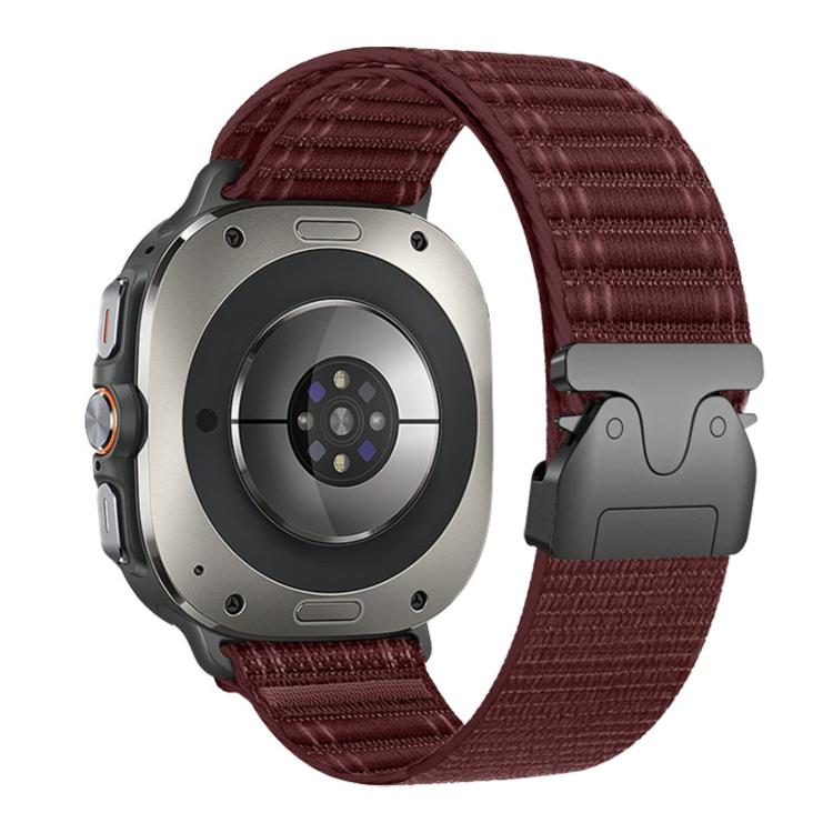 Parachute Buckle Wave Texture Nylon Watch Band, For Samsung Galaxy Watch Ultra 47mm / Ultra 2025