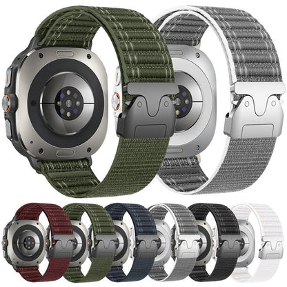 Parachute Buckle Wave Texture Nylon Watch Band, For Samsung Galaxy Watch Ultra 47mm / Ultra 2025
