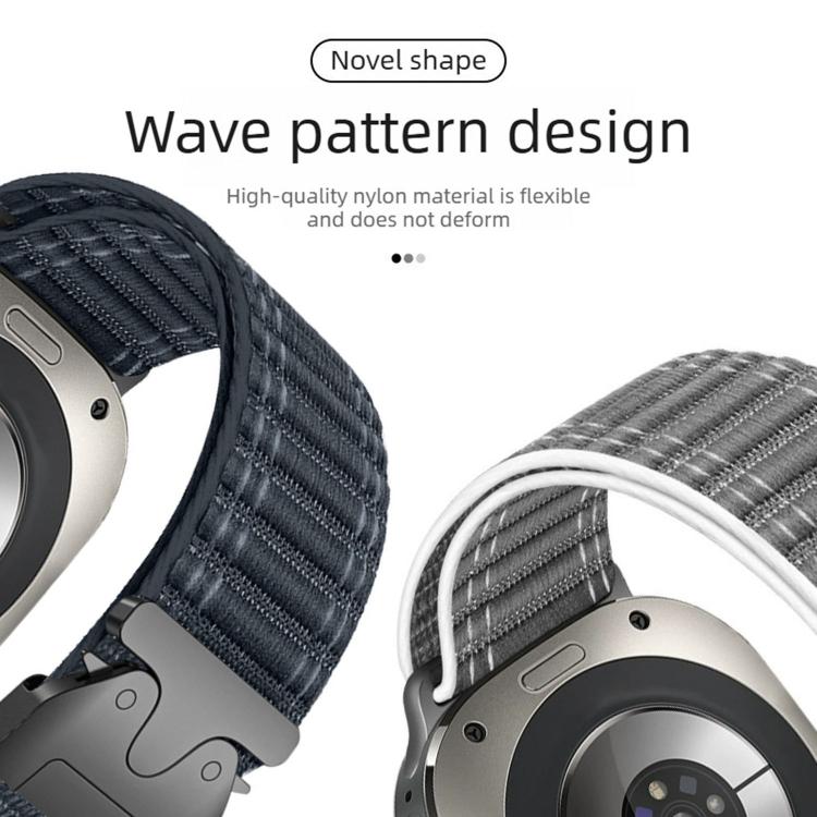 Parachute Buckle Wave Texture Nylon Watch Band, For Samsung Galaxy Watch Ultra 47mm / Ultra 2025