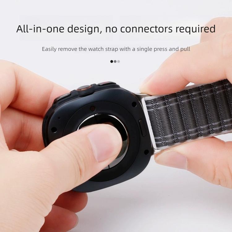 Parachute Buckle Wave Texture Nylon Watch Band, For Samsung Galaxy Watch Ultra 47mm / Ultra 2025