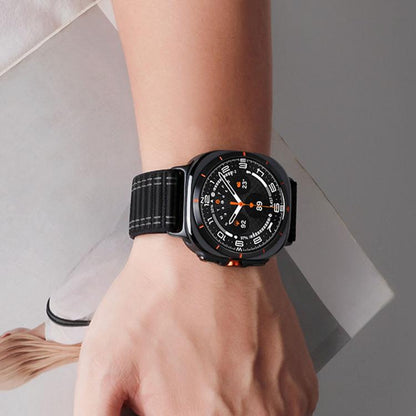 Parachute Buckle Wave Texture Nylon Watch Band, For Samsung Galaxy Watch Ultra 47mm / Ultra 2025